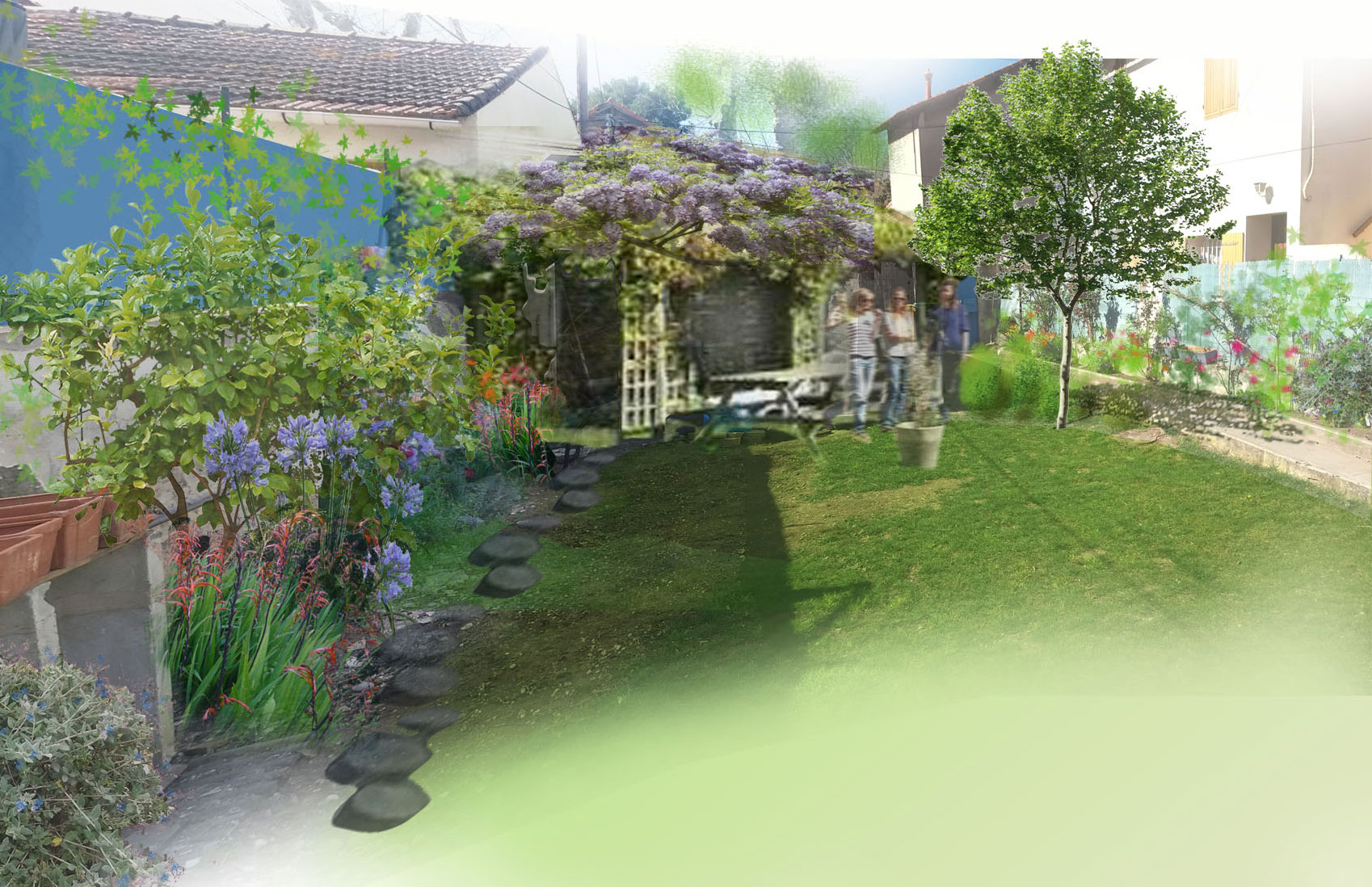 confiance écoute paysagiste projet réalisation vision global étapes conditions